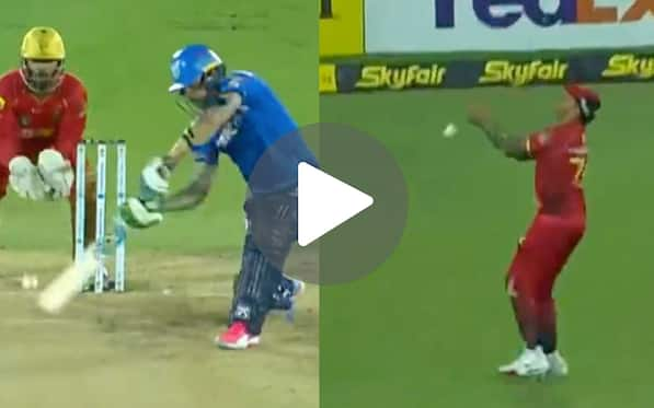 [Watch] Narine's Massive Blunder As He Drops An Easy Catch Of Faf Du Plessis In CPL 2024
